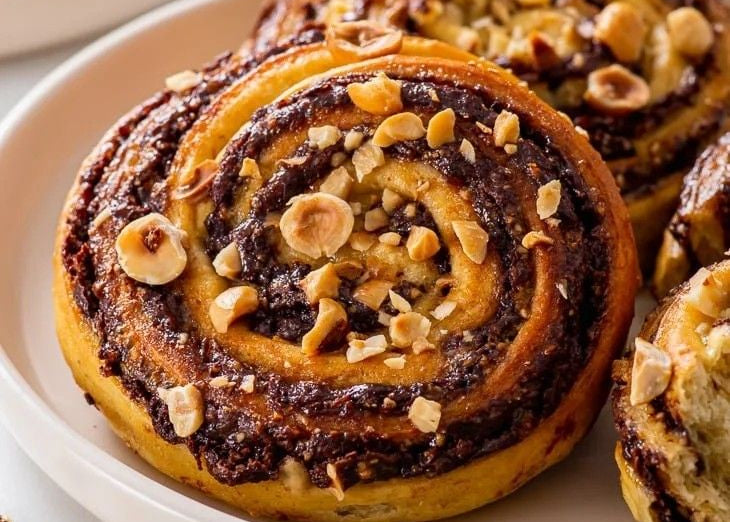 Hazelnut Brioche Rolls