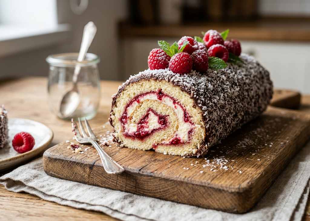 Lamington Roll Cake