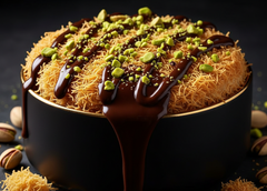 Pistachio Kunafa Chocolate Tub