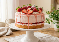Strawberry Chiffon Cake