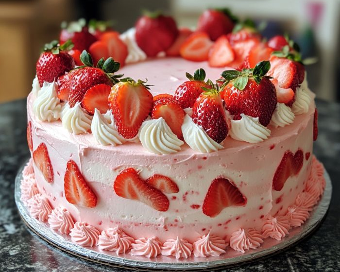 strawberry cake